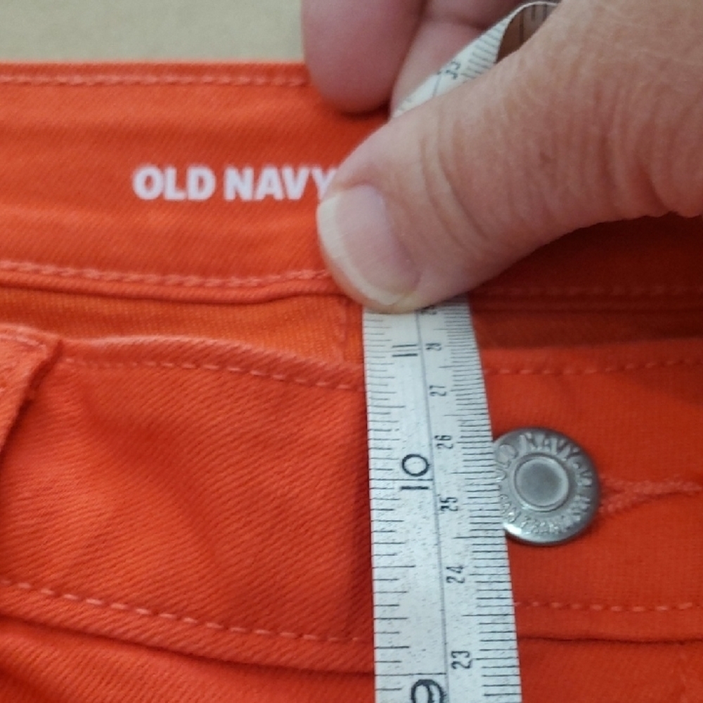 Old Navy Orange Jean Shorts - Picture 4 of 8